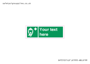 Custom sign safe condition Emergency escape breathing device